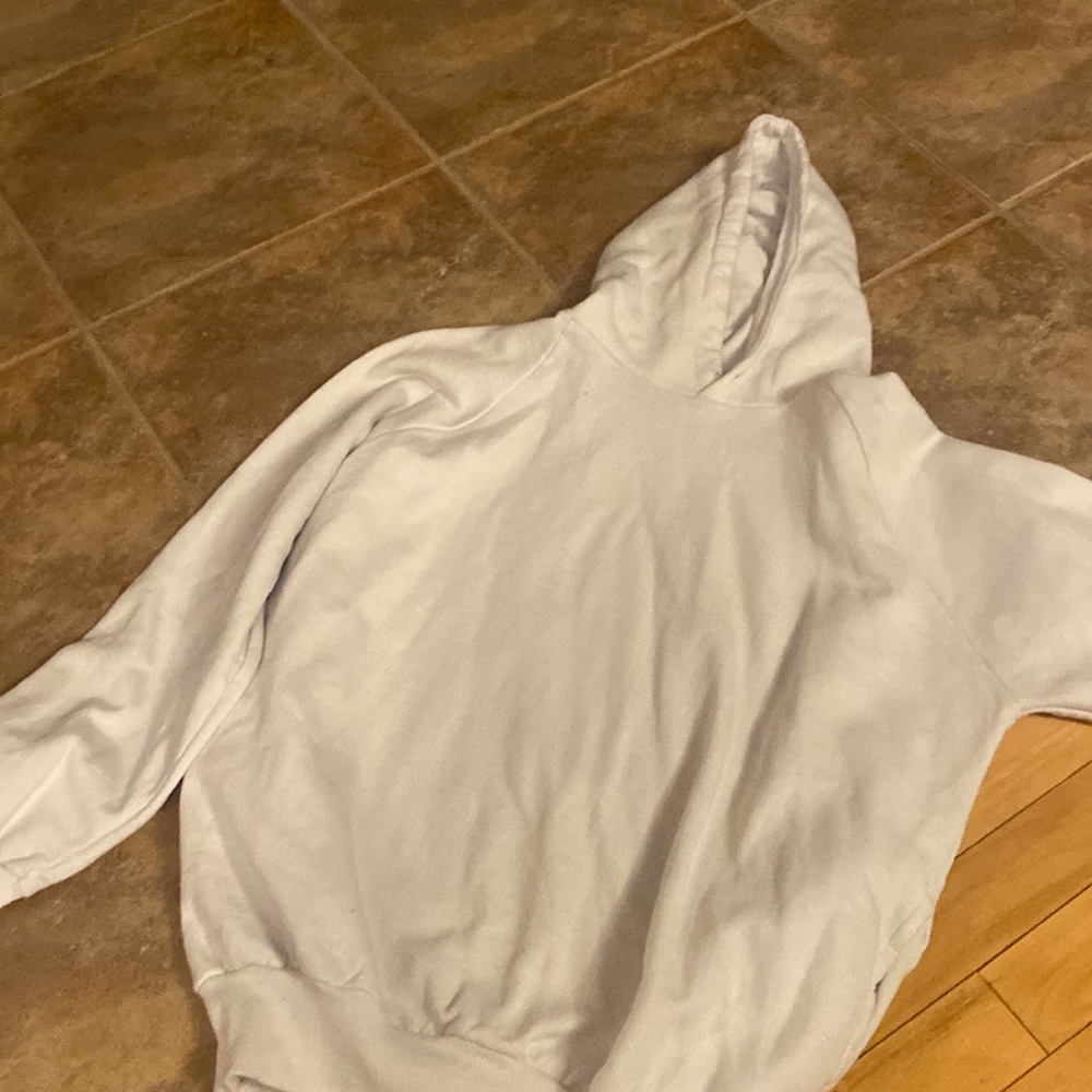 white hoodie